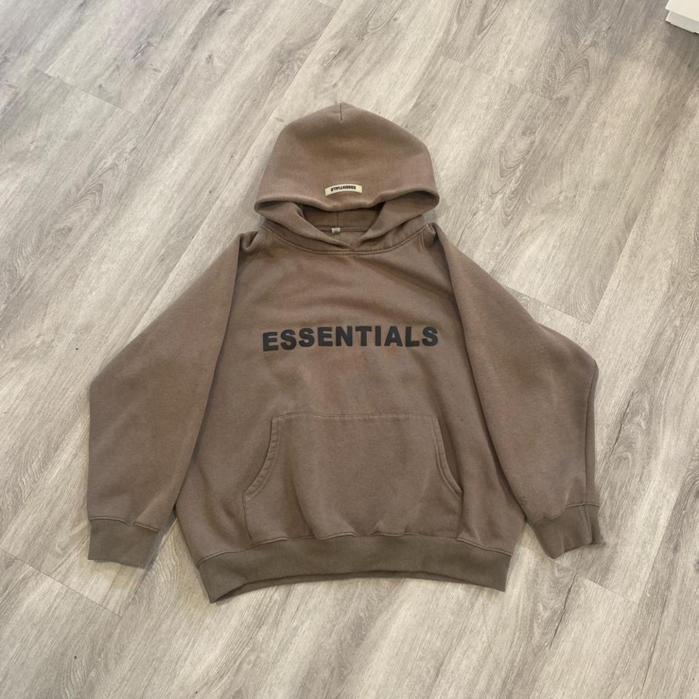 Brown Essentials Hoodie